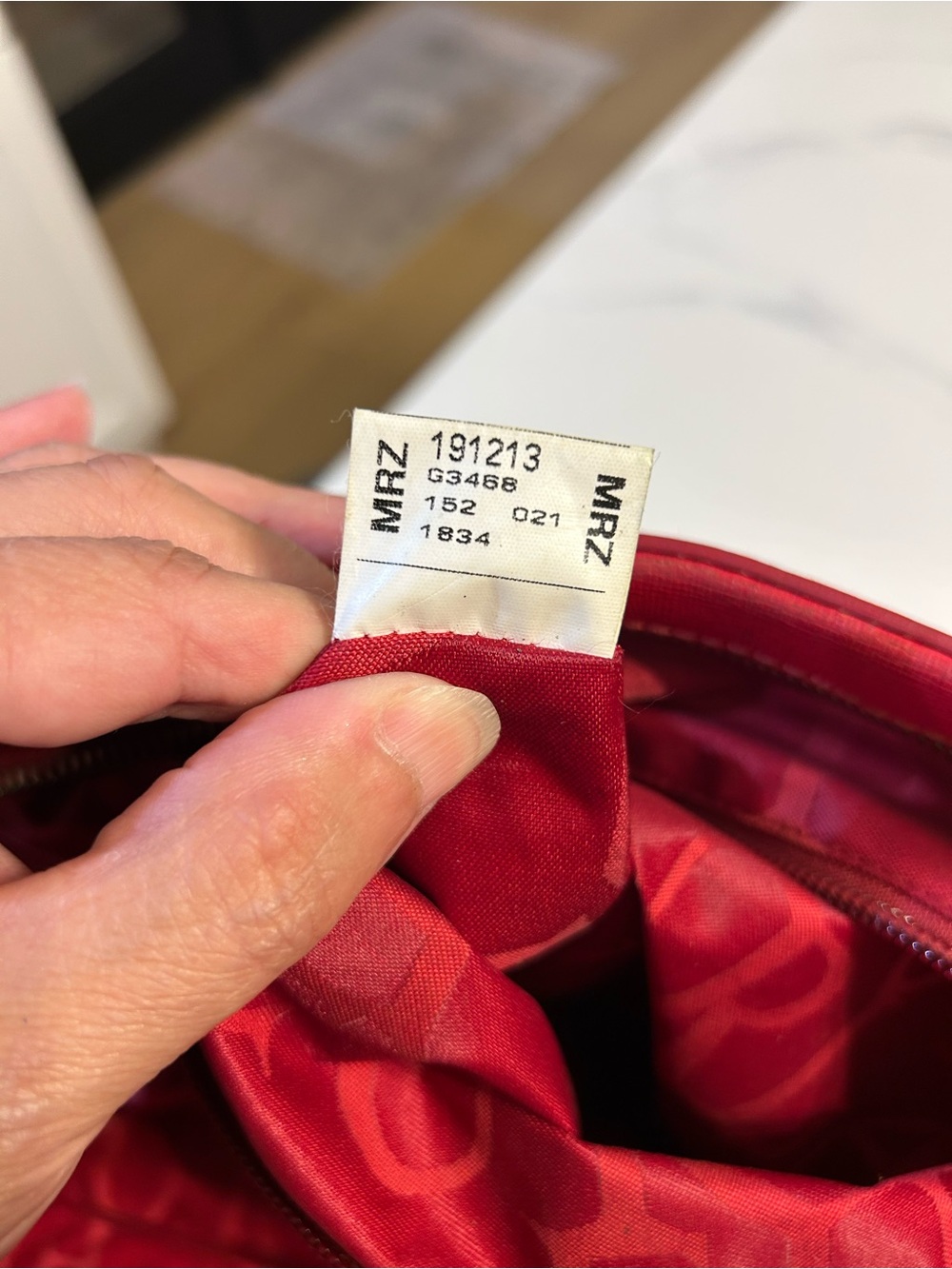 Furla Elena Satchel Saffiano Bright Red Leather Dome Satchel Top Handles READ - Picture 13 of 16